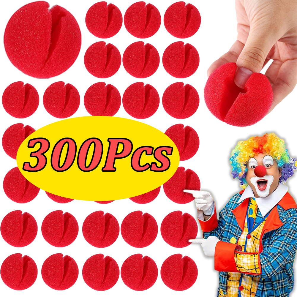 300Pcs -1 Red Funny Clown Nose - Cosplay Prop Foam review and price