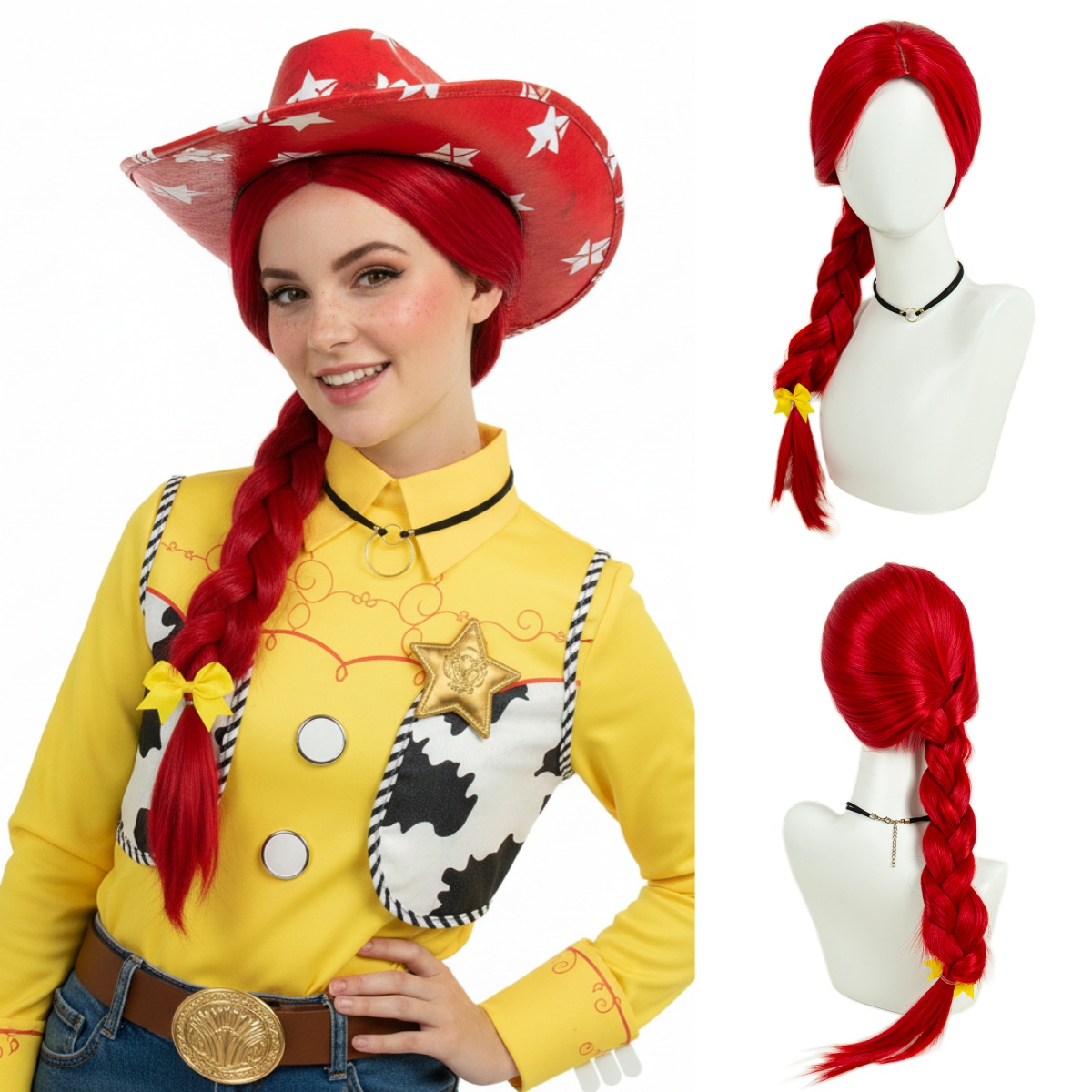 REEWES Jessie Cosplay Wig Red  - Cosplay Prop Bow review and price