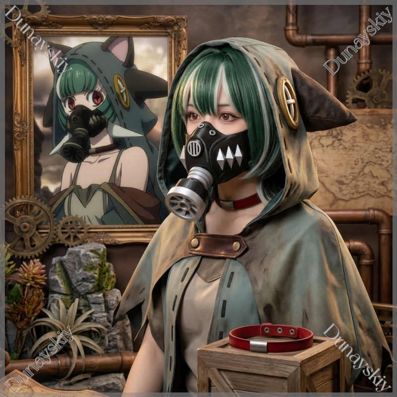 Guita Cyberpunk Gas Mask Green - Cosplay Prop 3D Print review and price