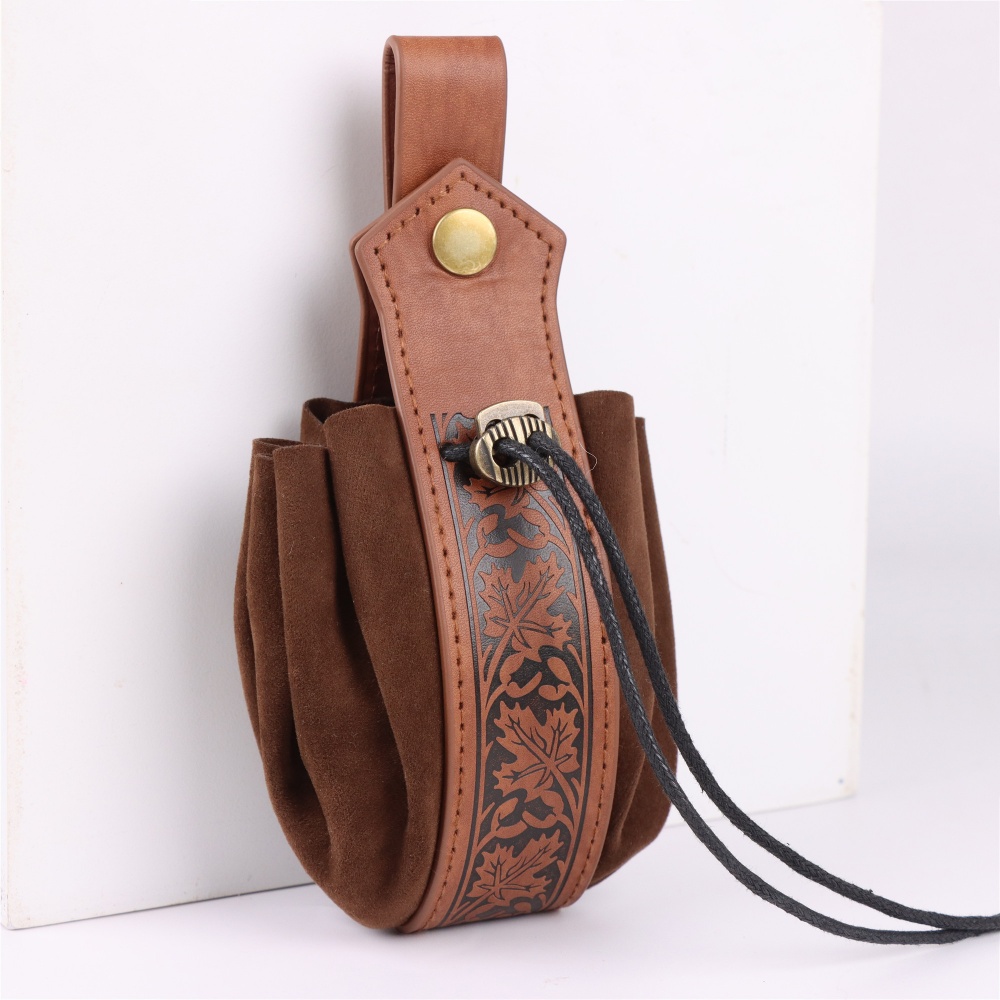 Medieval Brown PU Leather Wais - Cosplay Prop Bag review and price