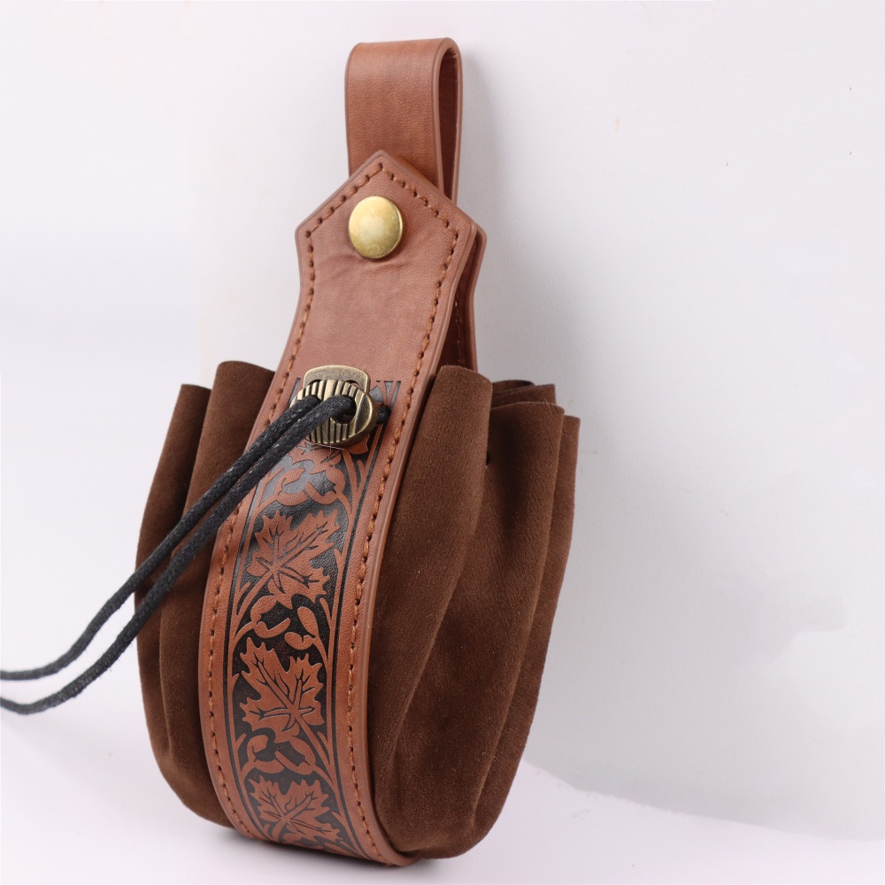 Medieval Brown PU Leather Wais - Cosplay Prop Bag review and price