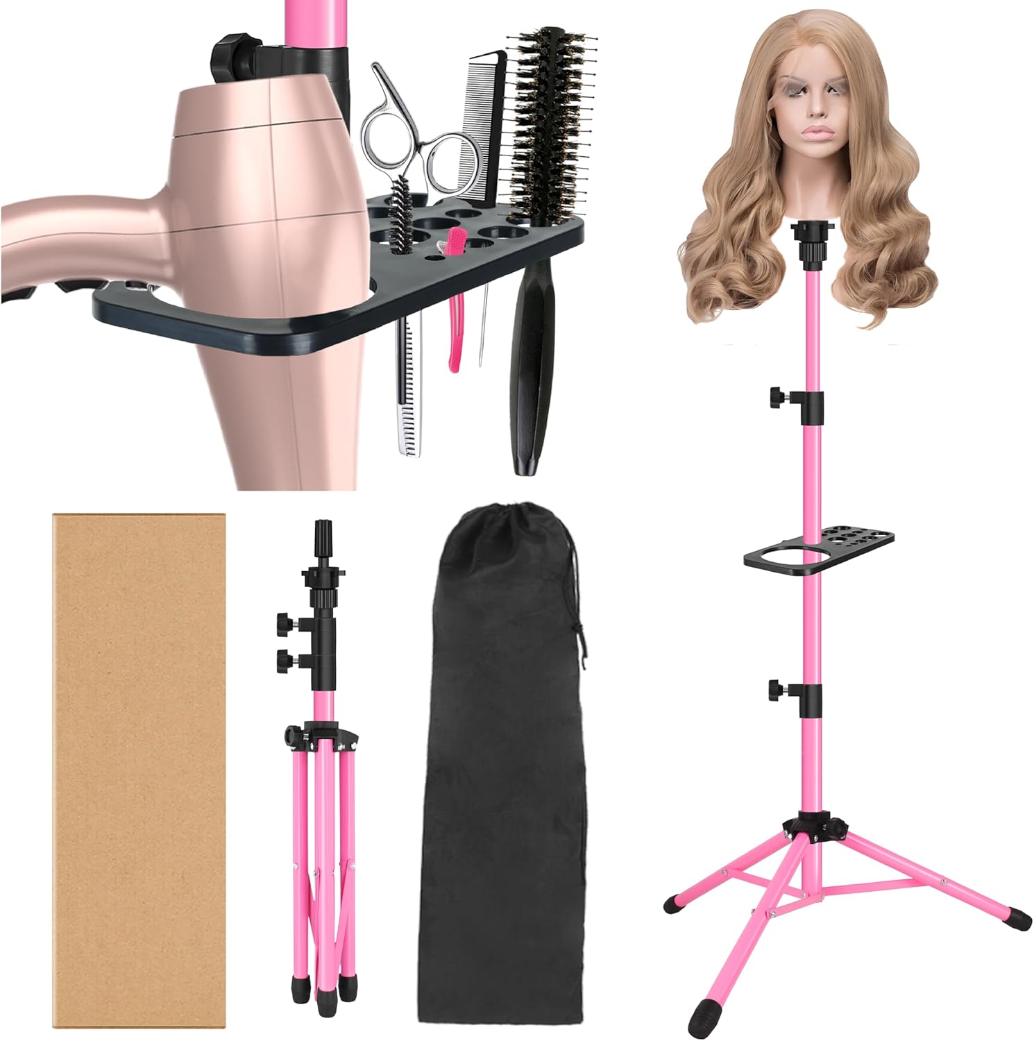 Wig Tripod Stand with Tray 125 - Aerith Cosplay Prop review and price
