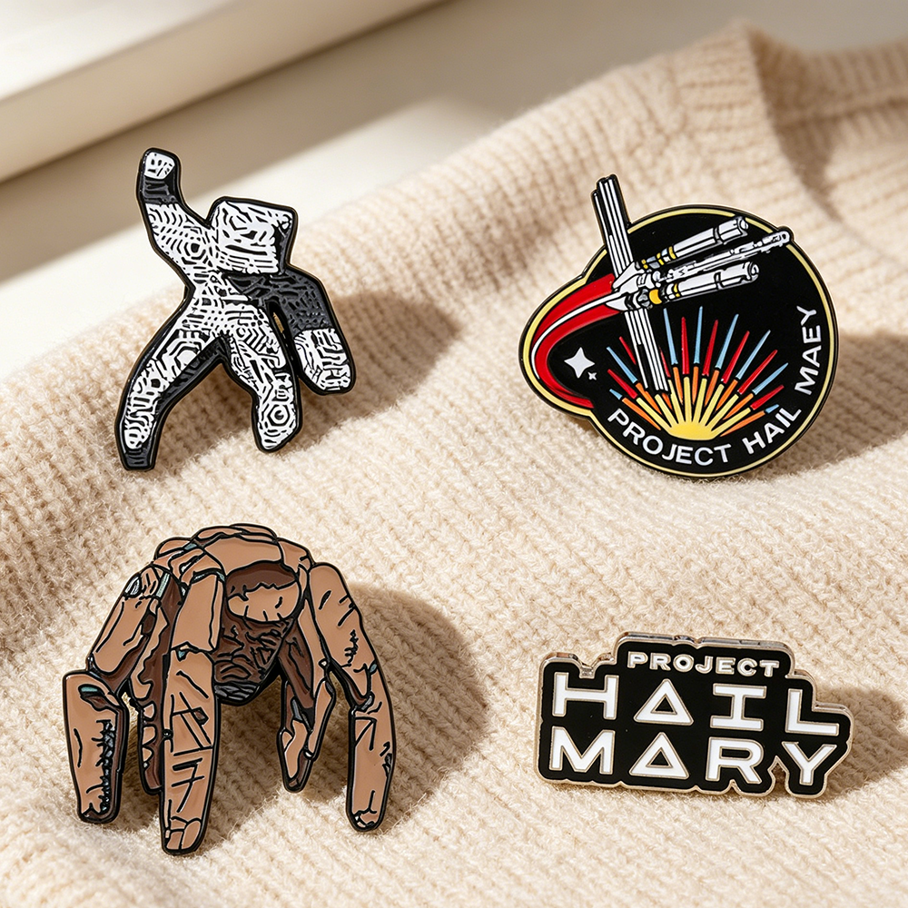 4pc Sci-Fi Enamel Pin Set Proj - Cosplay Prop Bag review and price
