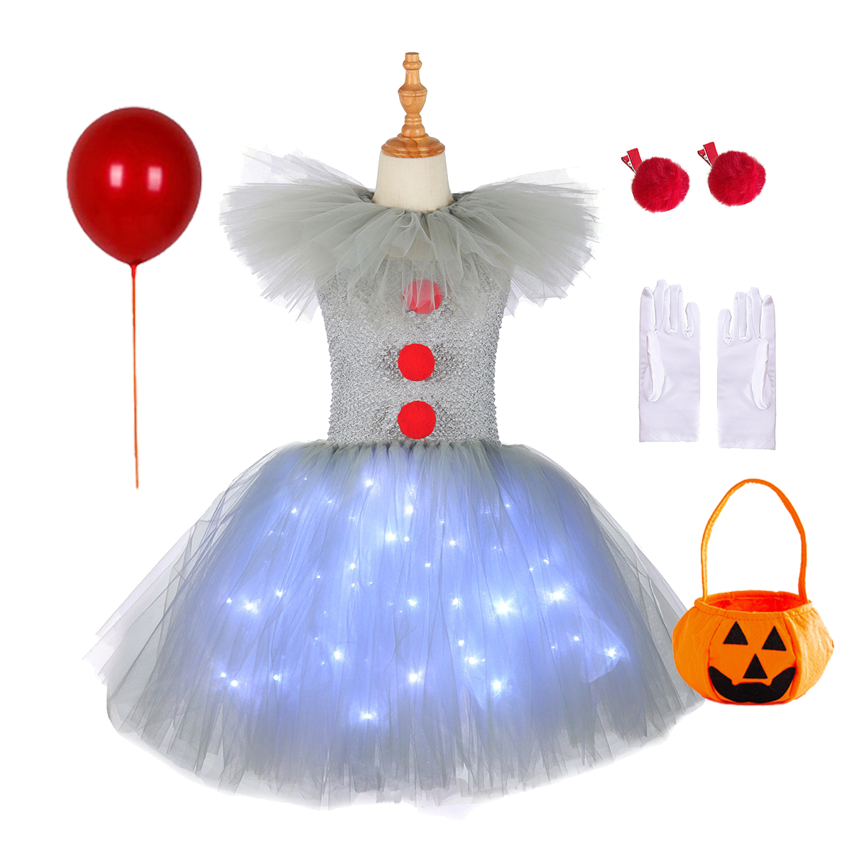 Gray Joker Girls Halloween LED - Cosplay Prop Bow review and price