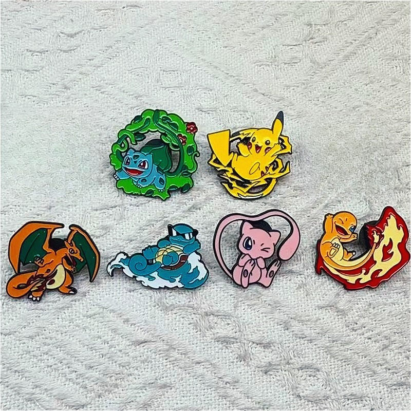 6pcs Anime Pins Set Pokemon En - Cosplay Prop Bag review and price